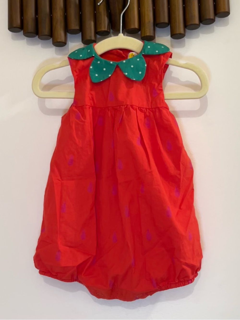 EUC Baby Boden Strawberry Bubble